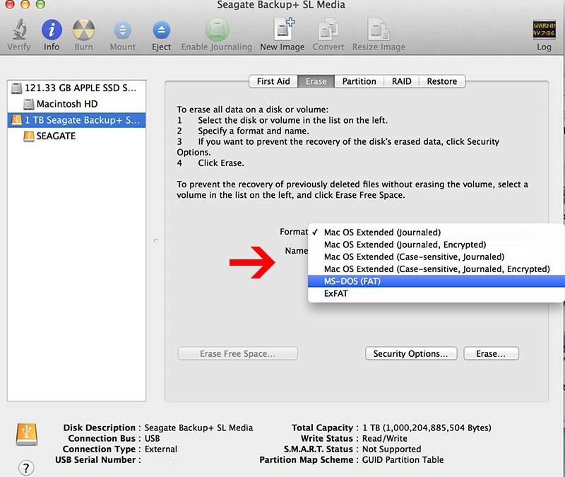 How to format usb for mac